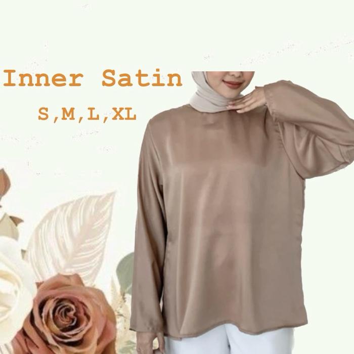 L14 Inner Satin / Daleman Wanita / Daleman Kebaya / Daleman Baju /