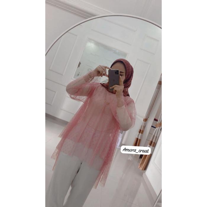 L14 Amora outer tunik kebaya tile doty // blouse kekinian // tunik