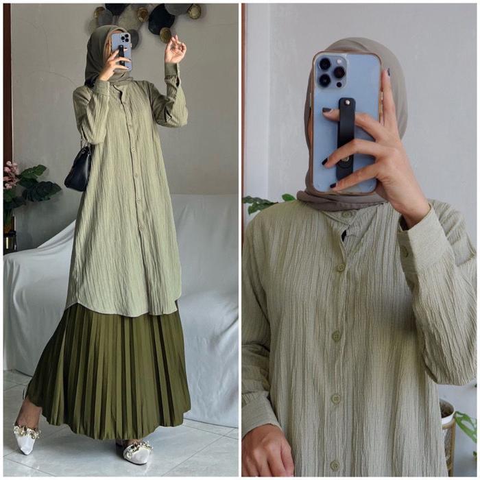 L14 Lady Tunik Zelfa / Tunik Polos Lady Crush Oversize
