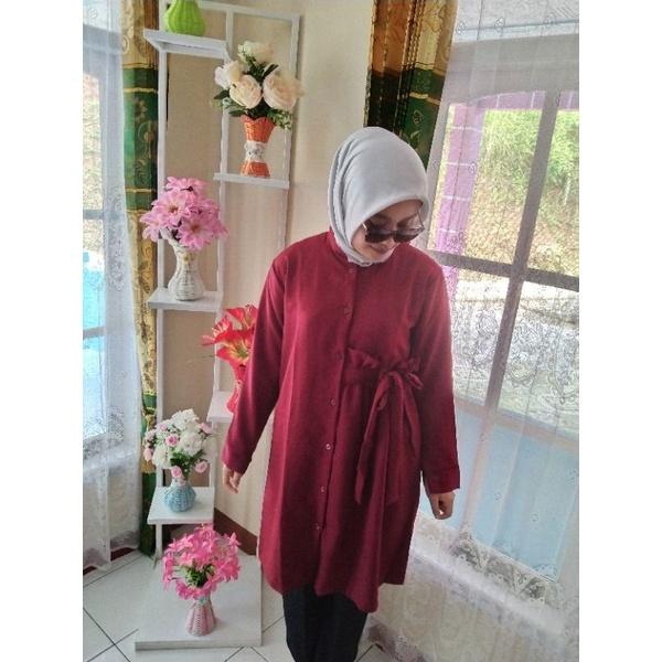 L14 TUNIK DEMORE KEKINIAN/ TUNIK BUSUI/BAYLE DAYLE KERUT /JUMBO SIZE8