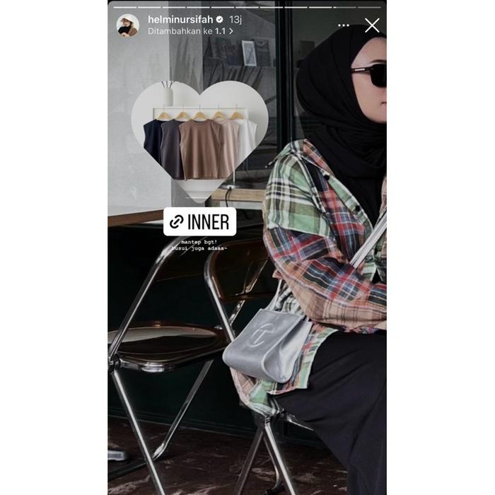 L14 ByMeldev Basic Cotton Sleveeless Inner Kaos Busui Nonbusui