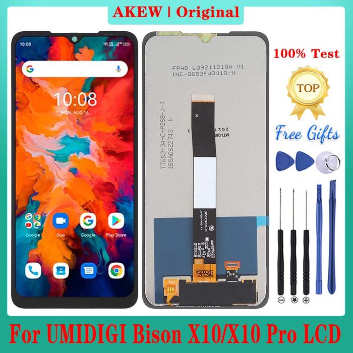 AN 6.53inch Original UMIDIGI BISON X10 LCD Display New Umi Umidigi Biso