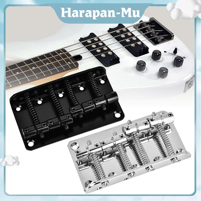 Bridge Bass 4 Senar Jembatan Bass 4 Senar Gitar Aksesoris Instrumen