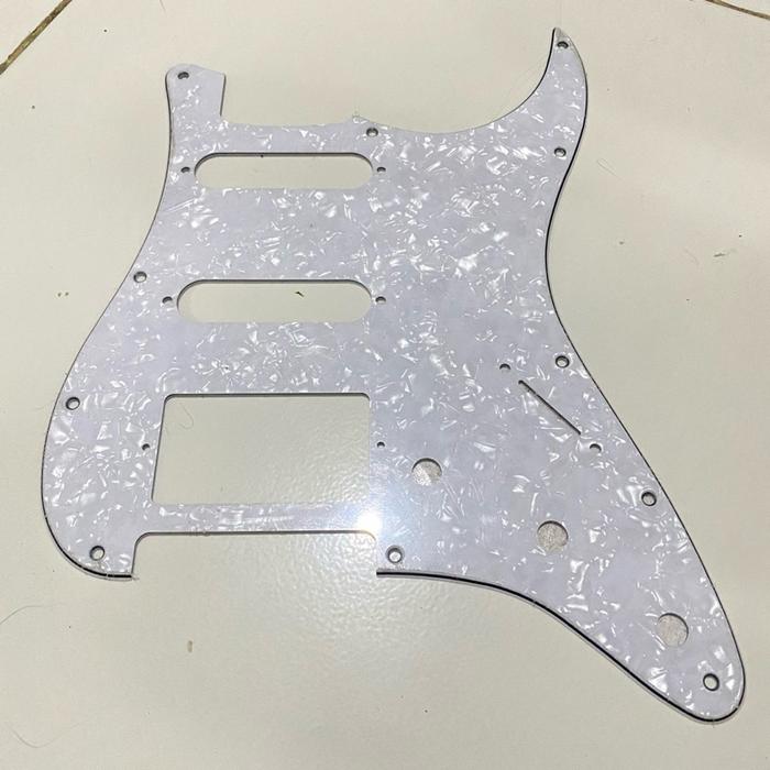 Pickguard Squier Stratocaster HSS Pearl 3Ply Limited