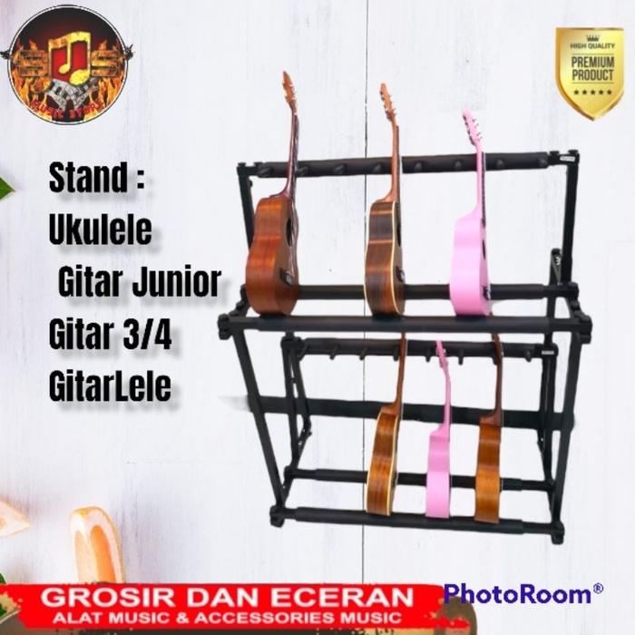 BISA COD Stand Baris Rak Stand Gitar lele Ukulele Gitar 34 Gitar