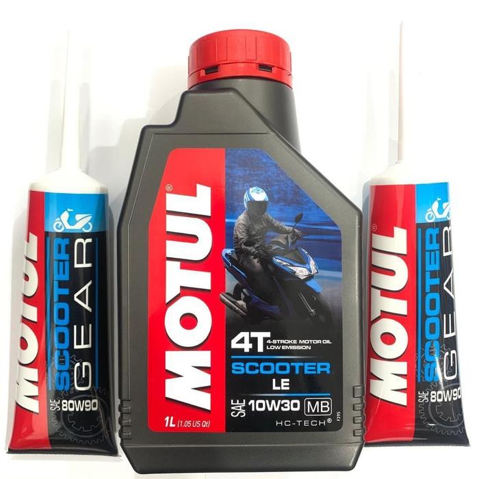 PAKET OLI MOTUL ORI ASLI SCOOTER LE 1 LITER DAN 2 OLI GARDAN NMAX AEROX PCX ADV OIL MESIN