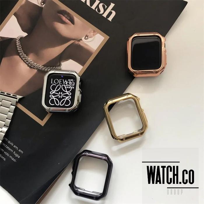 Case kompatibel untuk Apple Watch Series 1 2 3 4 5 6 7 8 9 SE Ultra 42mm 44mm 45mm Bumper Shockproof