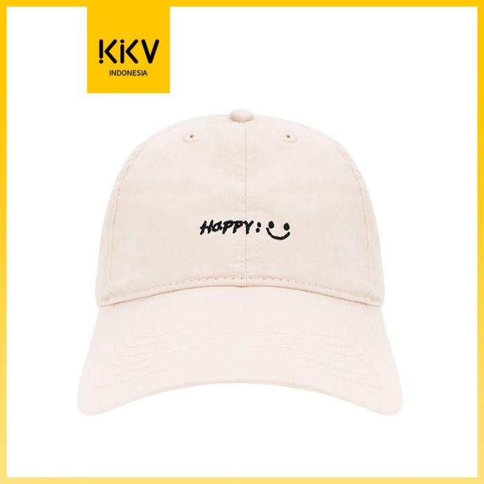 Unisex Topi Baseball Dylee&Lylee Happy - White