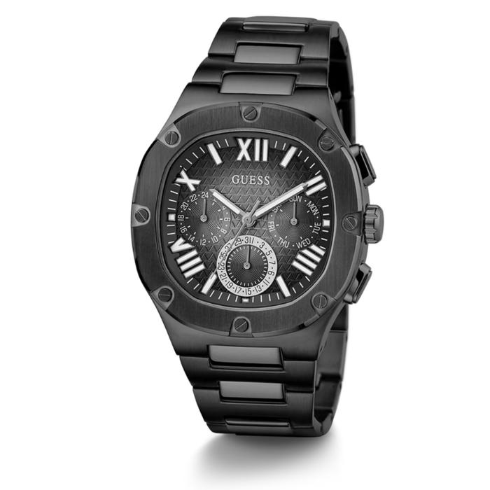 JAM TANGAN PRIA GUESS HEADLINE GW0572G3 GW0572 G3 BLACK STAINLESS ORIGINAL