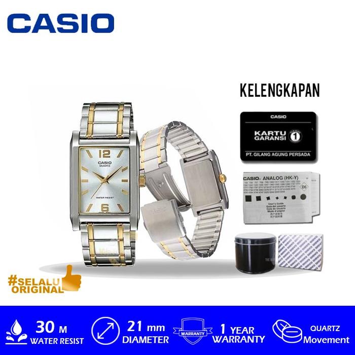 [Best Quality] Jam Tangan Casio Mtp-1235Sg-7Adf Dengan Box Kaleng