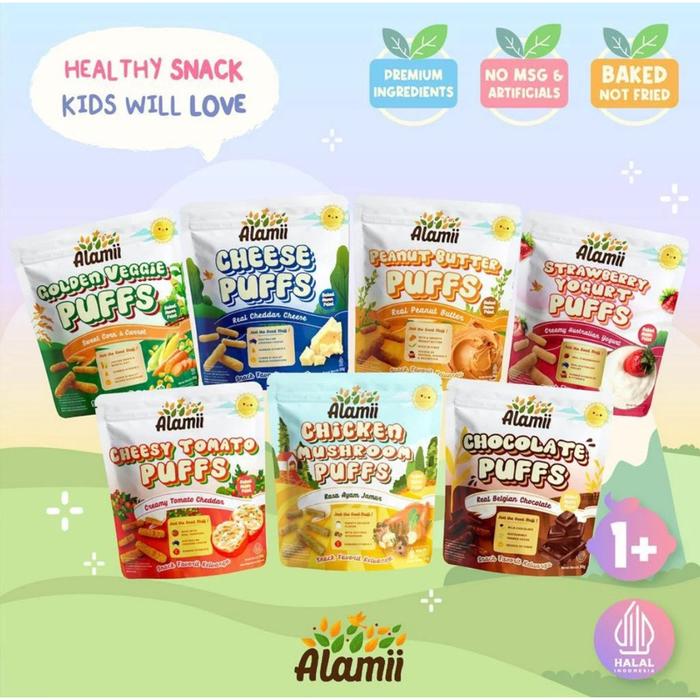 ALAMII PUFFS - Puff HEALTHY Snack Cemilan Bayi Anak BISKUIT MPASI BAYI