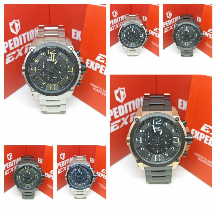 [Ready] Jam Tangan Pria Expedition 6605 E6605 Exp 6605 Tali Besi /