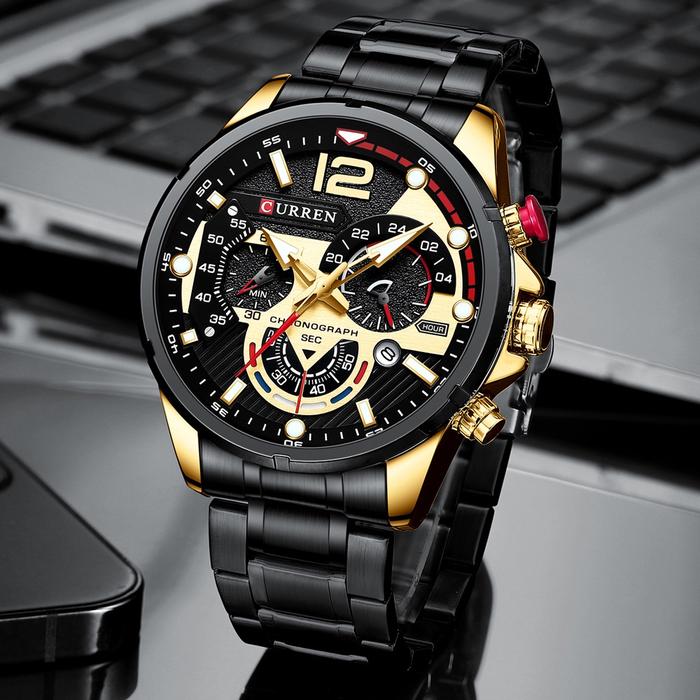 [Best Quality] Curren 8395 Jam Tangan Pria Analog Stainless Steel
