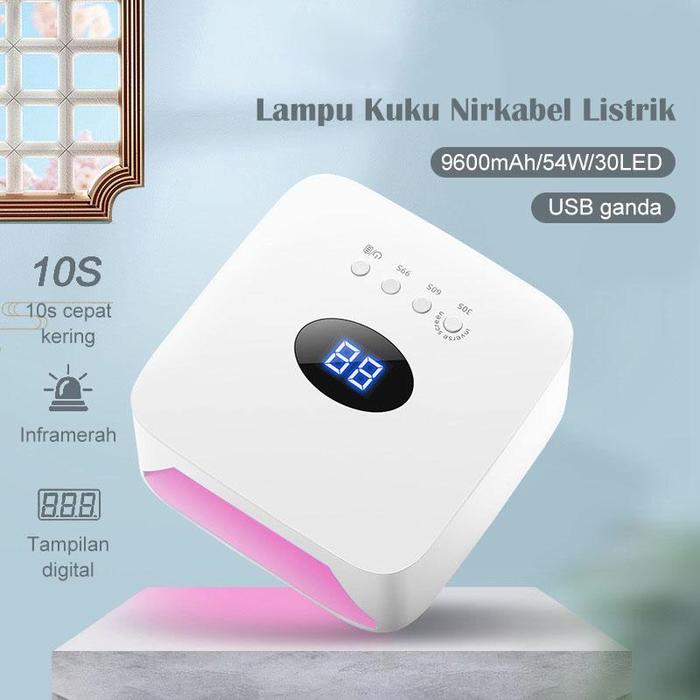 LAMPU PENGERING KUKU, UV LED Nail Lamp CORDLESS UV LAMP - 54W
