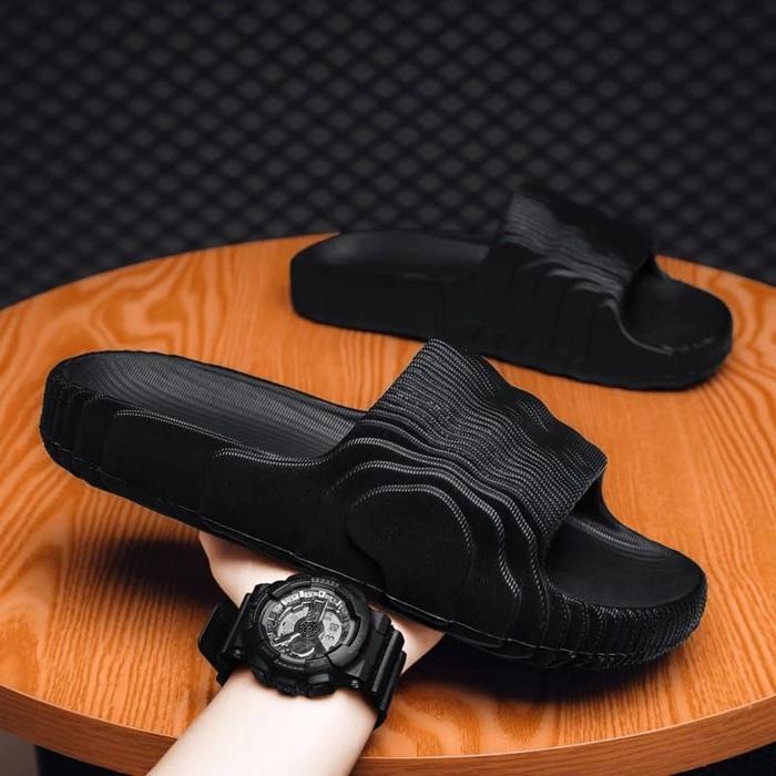 Sandal Pria nita Karet jelly Sandal Slop Rumah Kekinian Gosome Loreng