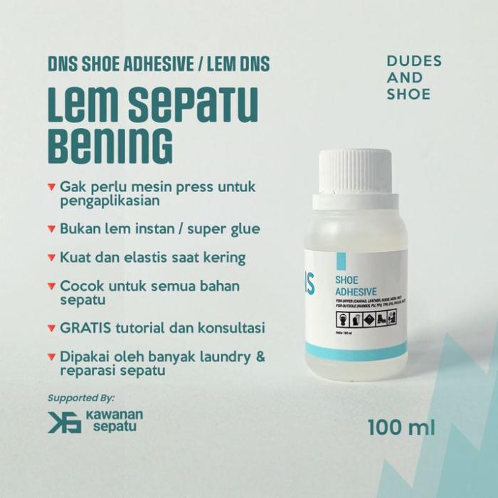 Lem Dns, Lem Sepatu Bening, Lem Sepatu Transparan, Lem Khusus Sepatu