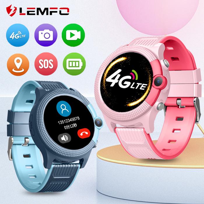 OK LEMFO 4G GPS Kids Smart Watch 2023 Video Call Baby Smartwatch WIF