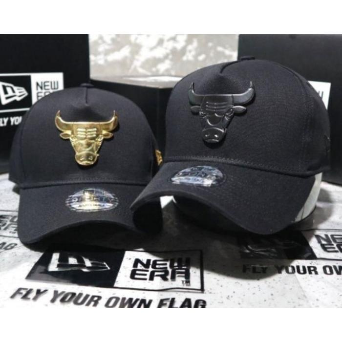TOPI BASEBALL CHICAGO BULLS BADGE LOGO BESI DEWASA REAL PICT