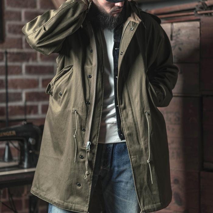Bronson M-1951 Fishtail Parka Shell Sateen Cotton Army Type M-51 Coat