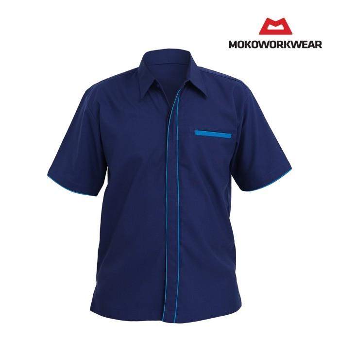 MokoWorkwear - Moko Uniform Kemeja Garuda Biru