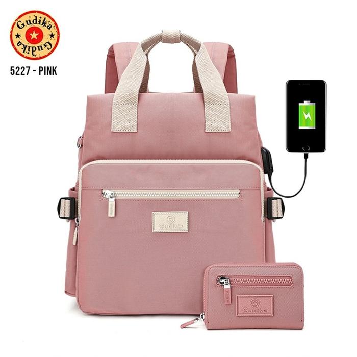 [Garansi] Tas Ransel Laptop 100% Ori ~ Tas Gudika 5227 Free Dompet ~