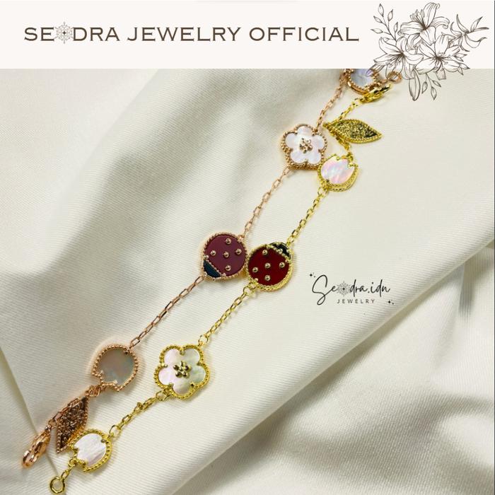 Seodra Premium aβ¬Β’ Kumbang Kepik Gelang Kalung aβ¬Β’ Kalung Gelang Bunga Van Cleef & Arpels Vintage aβ¬
