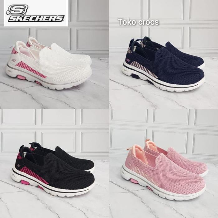(New) Skechers / Sepatu Wanita Skechers Go Walk 5 Prized / Skechers Go Walk 5 Woman / Skechers Wanit