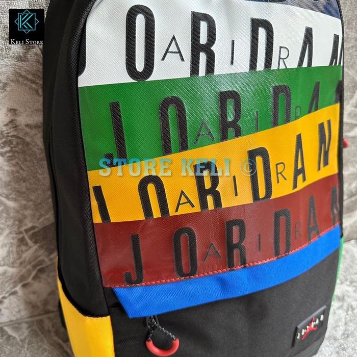 Super Murah! Ransel Jordan Color Dna / Backpack Kanvas /Tas Sekolah / Kuliah / Olahraga / Kerja Bp J