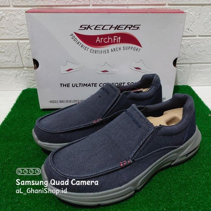 (New) Sepatu Formal Slip On Pria Skechers Arch Fit Talon Menifee Men 204612 Orinal