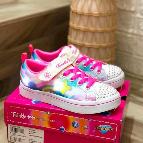 (New) Berlampu Ready Size 33 (Diskon 70-80%) Dijamin 100% Orinal Sport Station Bnib Sepatu Skechers 