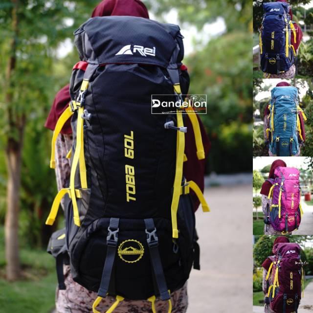 New Item! Tas Ung Atau R Arei Rei Toba 60L Dan Arei Toba 80L Include Raincover/Tas Ransel Hiking / T