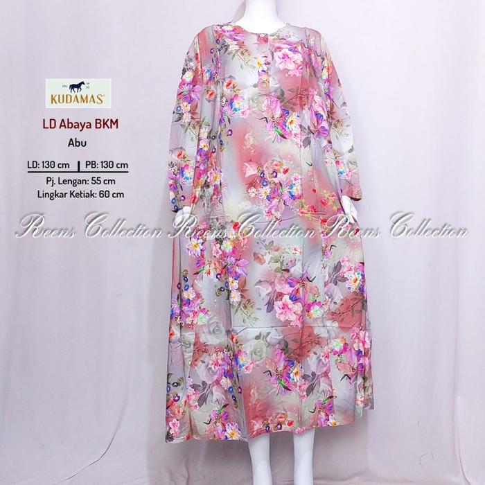 Ready stok Batik Kuda Mas Jumbo Longdrees ABAYA LD-130 Batik Print | Daster Lengan Panjang Semata Ka