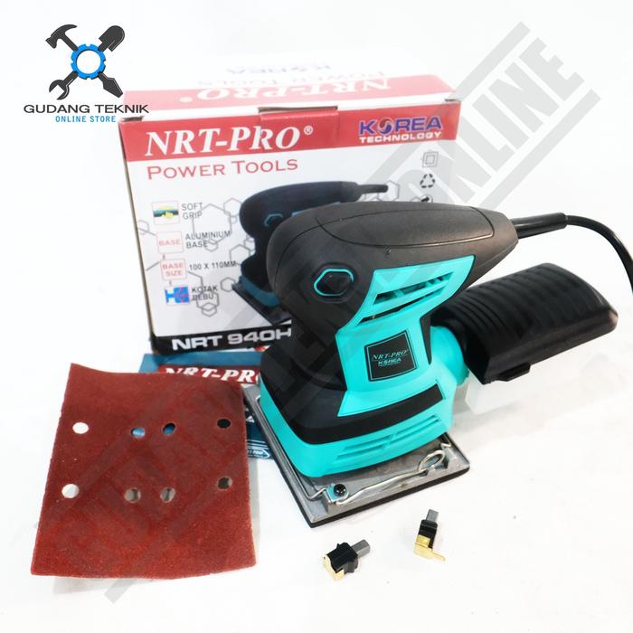Mesin Amplas Nrt Pro X Mailtank 940Hd Sh116 / Palm Sander Elektrik 940 Hd Sh 116 - Finishing Sander 