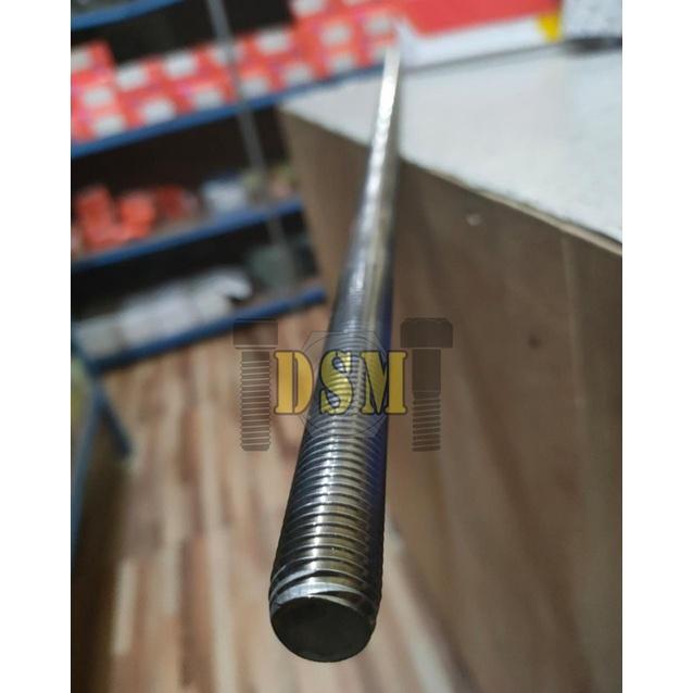 Ss 304 / As Drat Stainless M12 / Long Drat / Thread Rod M12X1Meter Murah