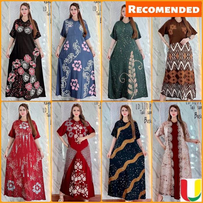 Ready stok Batik Usman - Terbaru Daster Semata Kaki - daster kekinian - daster busui - daster twill 