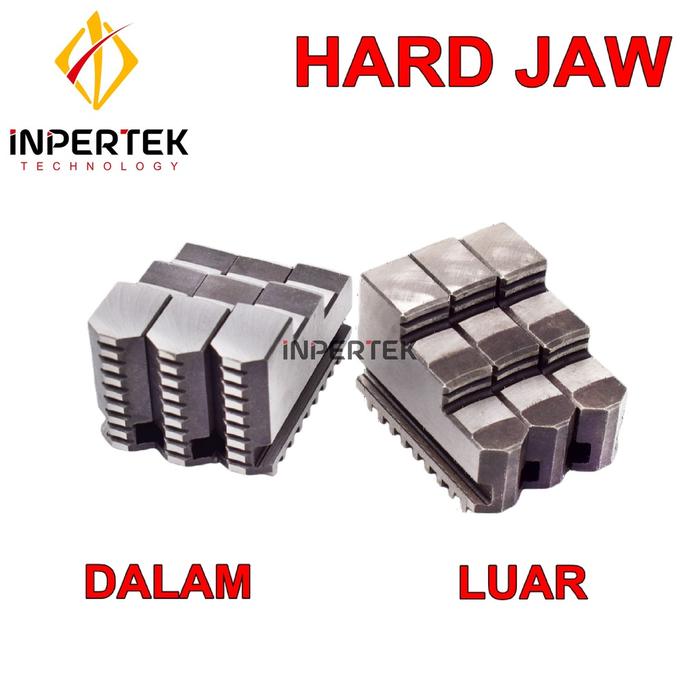 Hard Jaw 6" Claw Bubut 6 Inch 3 Jaw Chuck Mesin Bubut Kaki Utama Balik 6In Murah