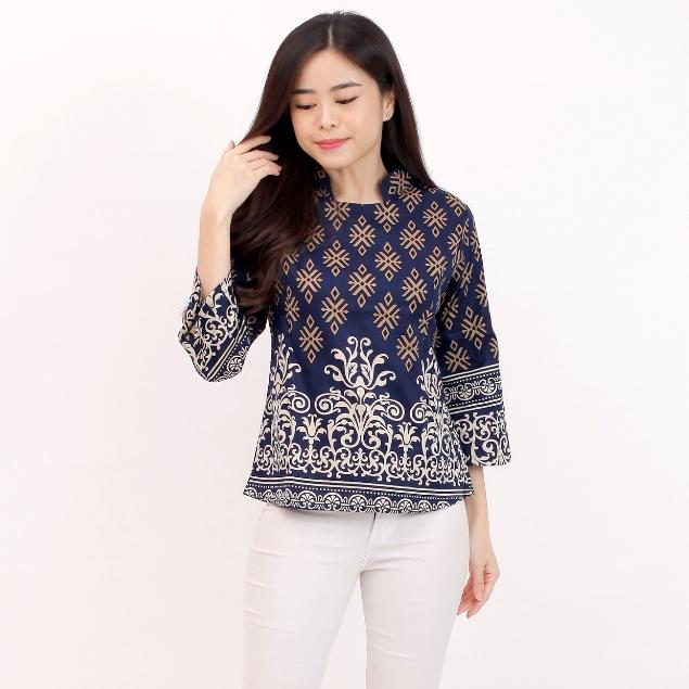 Ready stok Batik wanita - Atasan blouse batik wanita 888 - 559 SG