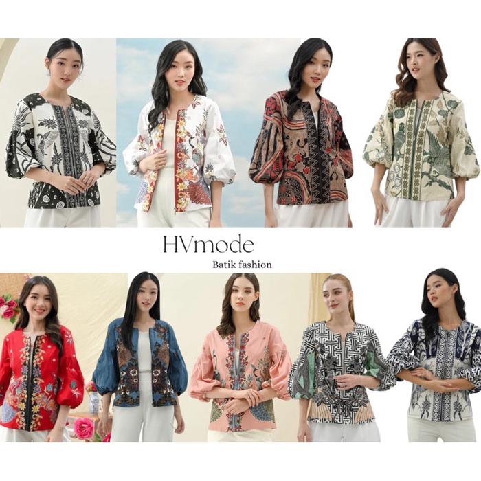 Ready stok Blouse - Outer batik 295 -295ZH - 295GG - 295UP - 295HT - 295BBC RED - 295AAN - 295IJO 29