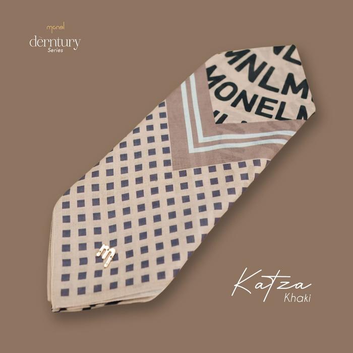 Jilbab Monel Kazta Khaki Jilbab Corak Original