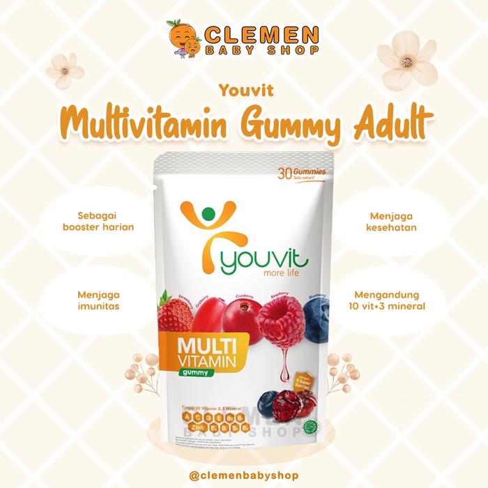 Youvit Multivitamin Gummy Dewasa | Jaga Imunitas