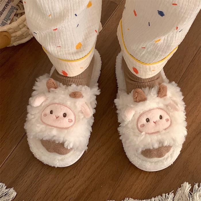 PROMO TADO Hitsu Sandal Rumah Bulu Boneka Kamar Wanita Doa Lu