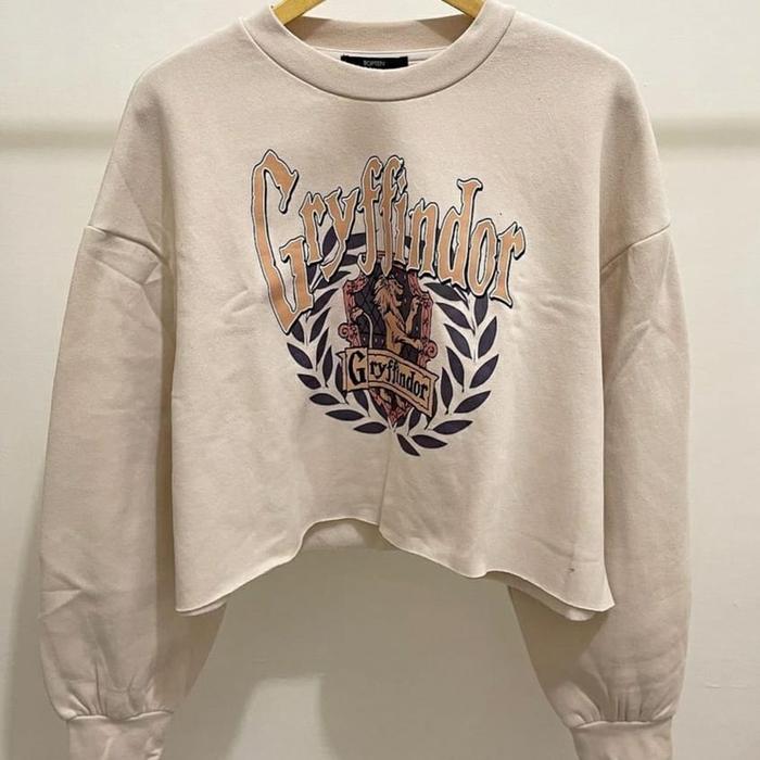 Stok Terbatas! GRYFFINDOR Croope Sweater Wanita Oversize Crop  Price