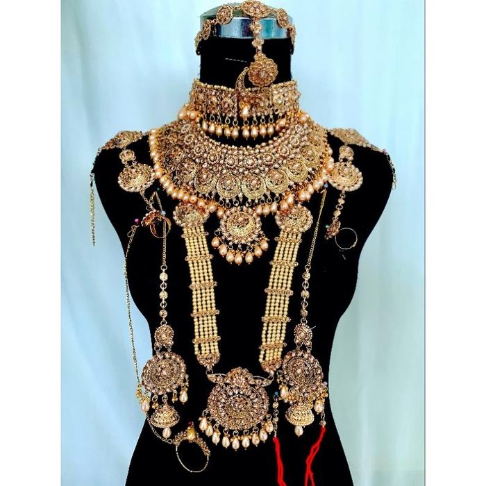 Perhiasan india / bridal set india / aksesoris pengantin / aksesoris bridal / Kalung india