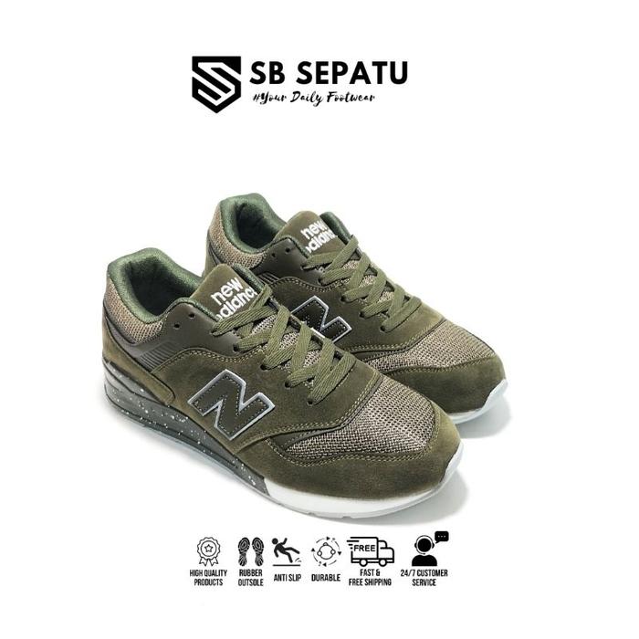 (Nb) New Balance 997H Usa Army Import || Sneakers Nb || Sepatu Kasual Cowok || Sepatu Kets