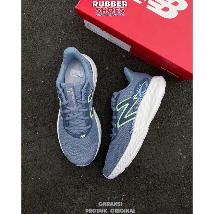 (Nb) Sepatu Sneakers New Balance 411 Grey W411Lp3 Running Resmi Bnib Sale Promo Murah