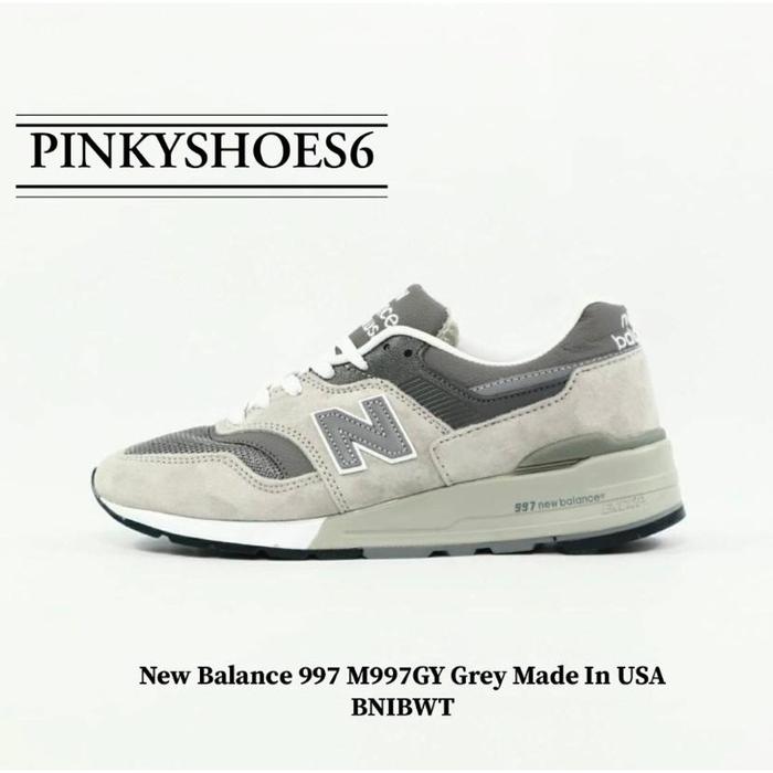 (Nb) Sepatu New Balance 997 M997Gy Grey Made In Usa Bnibwt