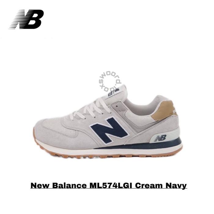 (Nb) (Oxswd)Sepatu Nb Ml574Lgi Beige Navy