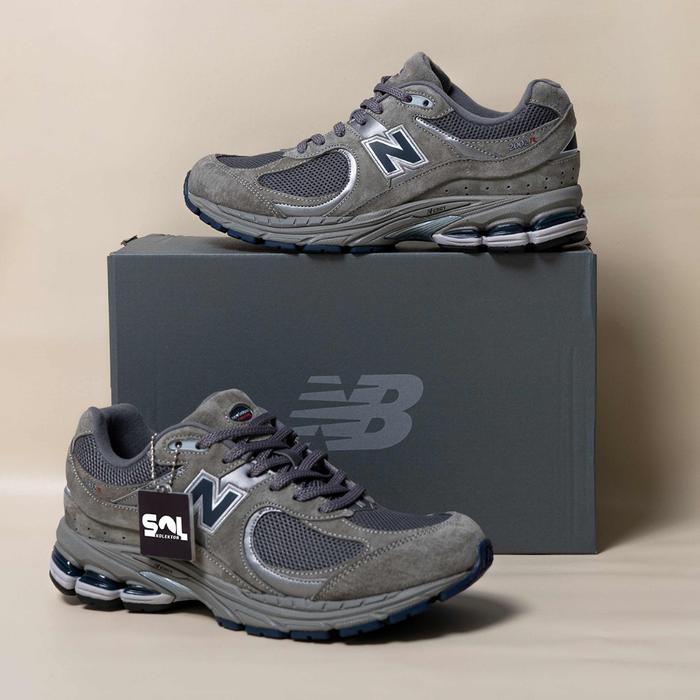 (Nb) Sepatu Pria New Balance 2002R Og 'Light Grey' Ml2002Ra - 14215