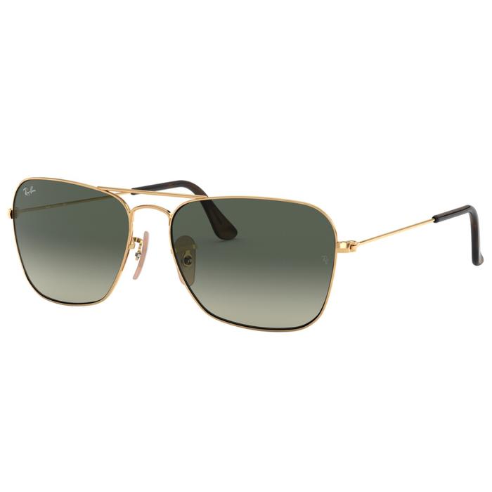 Ray-Ban Sunglass Caravan RB 3136 181/71 58 Gold w/ Grey Gradient