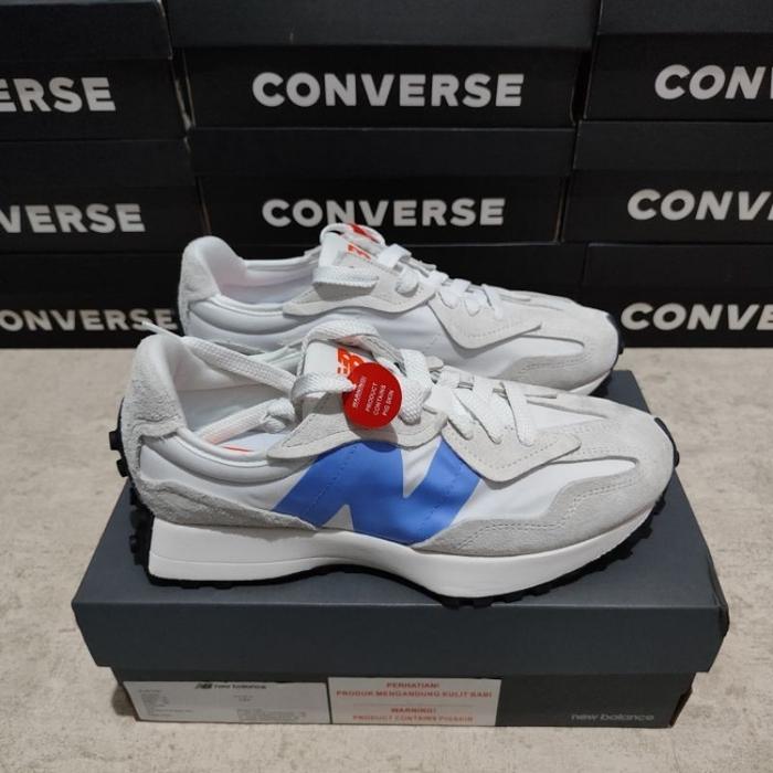 (Nb) New Balance 327 Pigskin Men'S - White/Blue [U327Web]